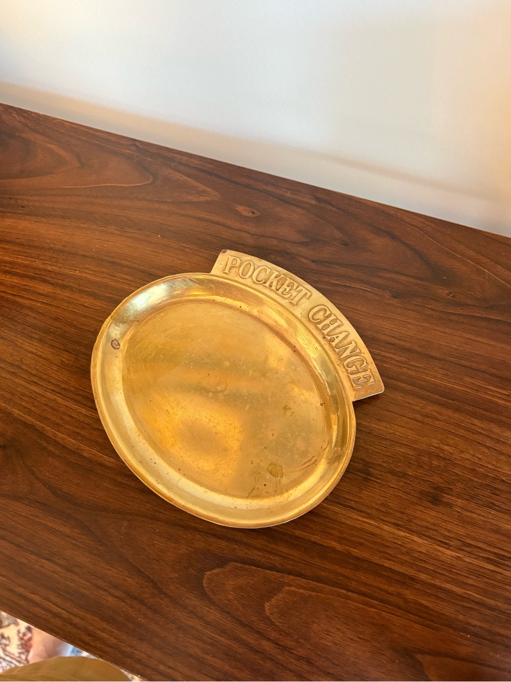 Vintage Brass Pocket Change Tray